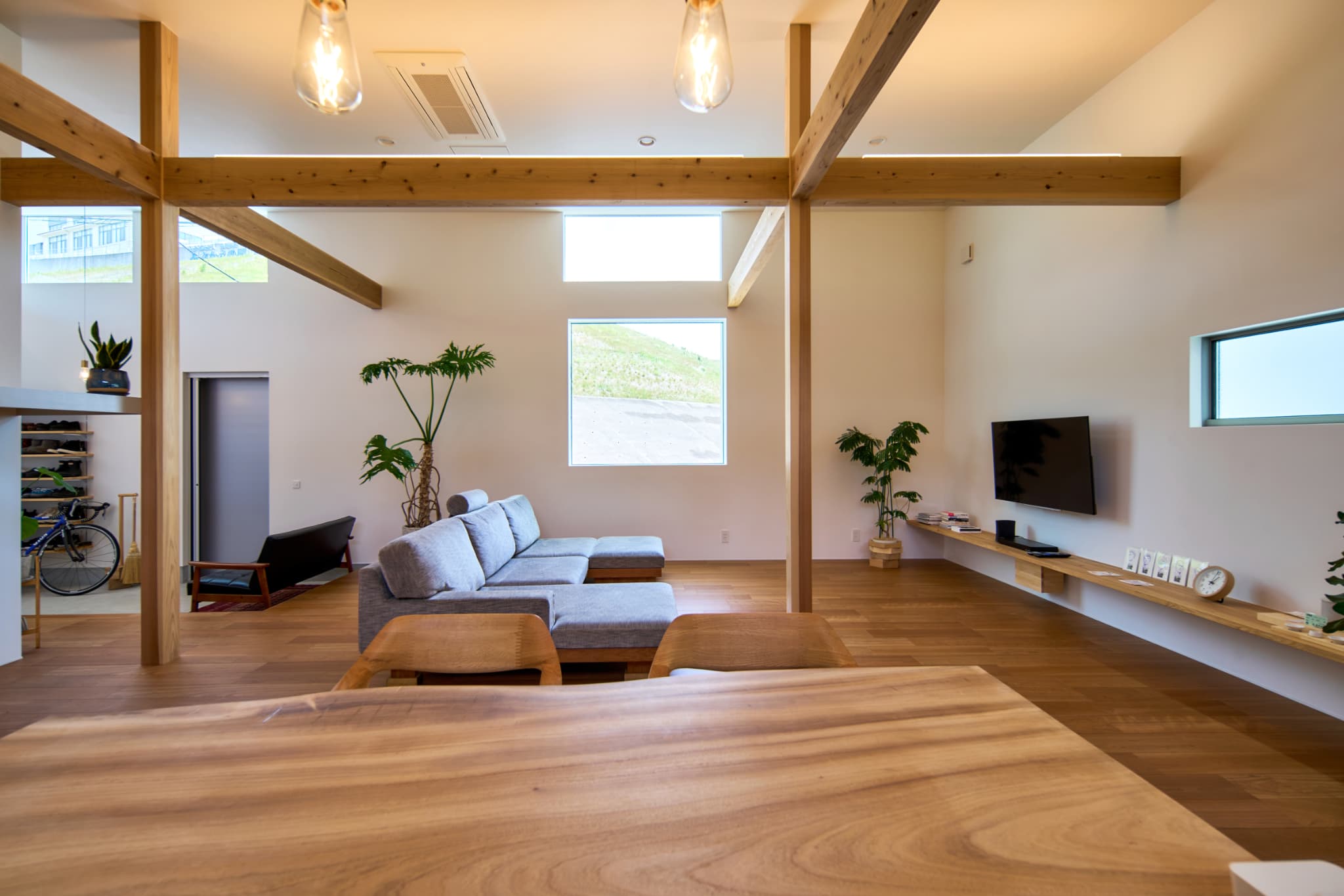 ワンルームの様な生活ができる平屋