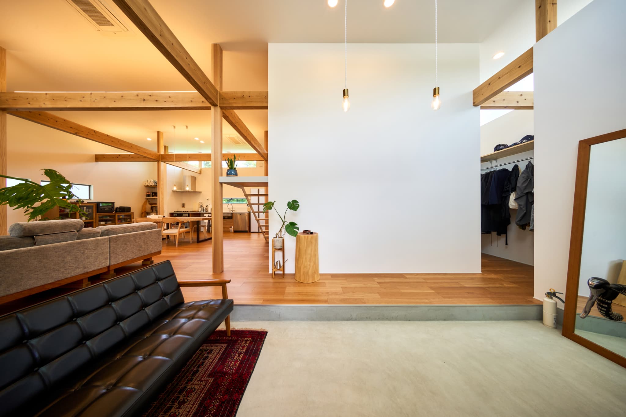 ワンルームの様な生活ができる平屋